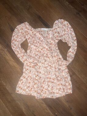 Lush Floral Wrap Dress